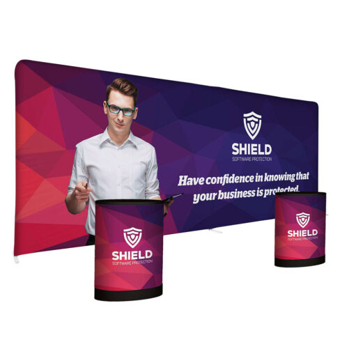 Popup banner solution with podium